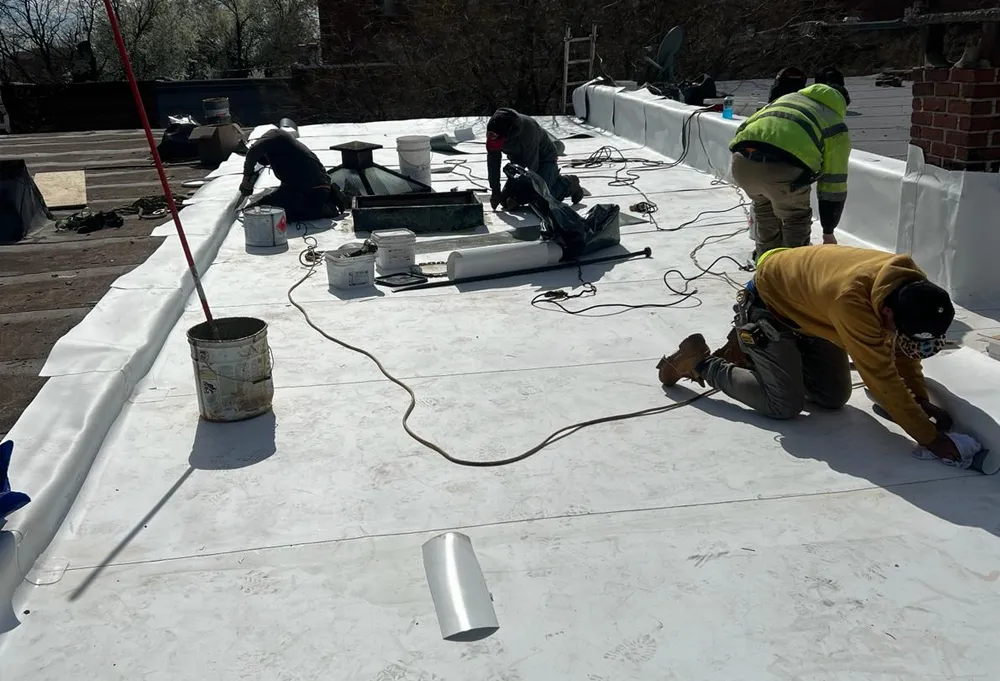kangaroof-37 Baltimore flat roof repair on residential property